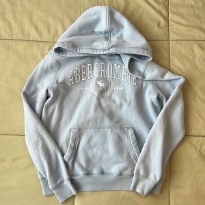 Abercrombie kids girls light blue hoodie